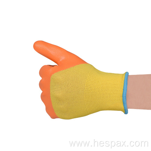 Hespax Nitrile Palm Coated Outdoor Kids Gardening Gloves